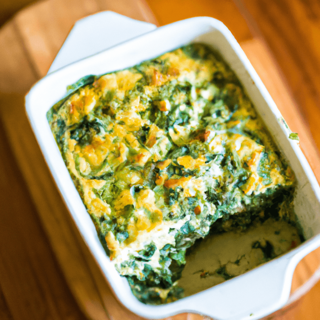 High Protein Spinach Casserole