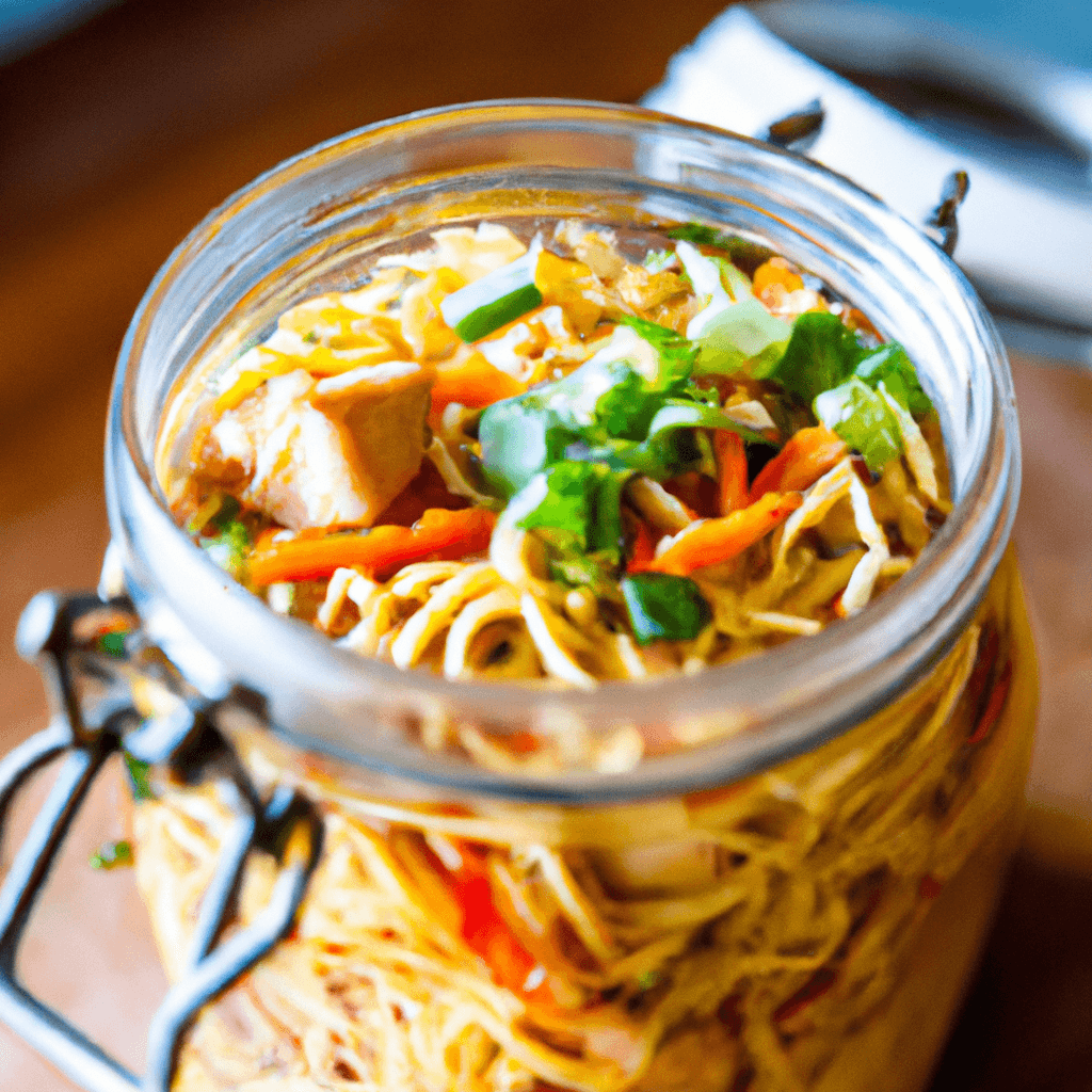 Delicious homemade Homemade Chicken Ramen Noodles Jar - Easy recipe with step-by-step instructions