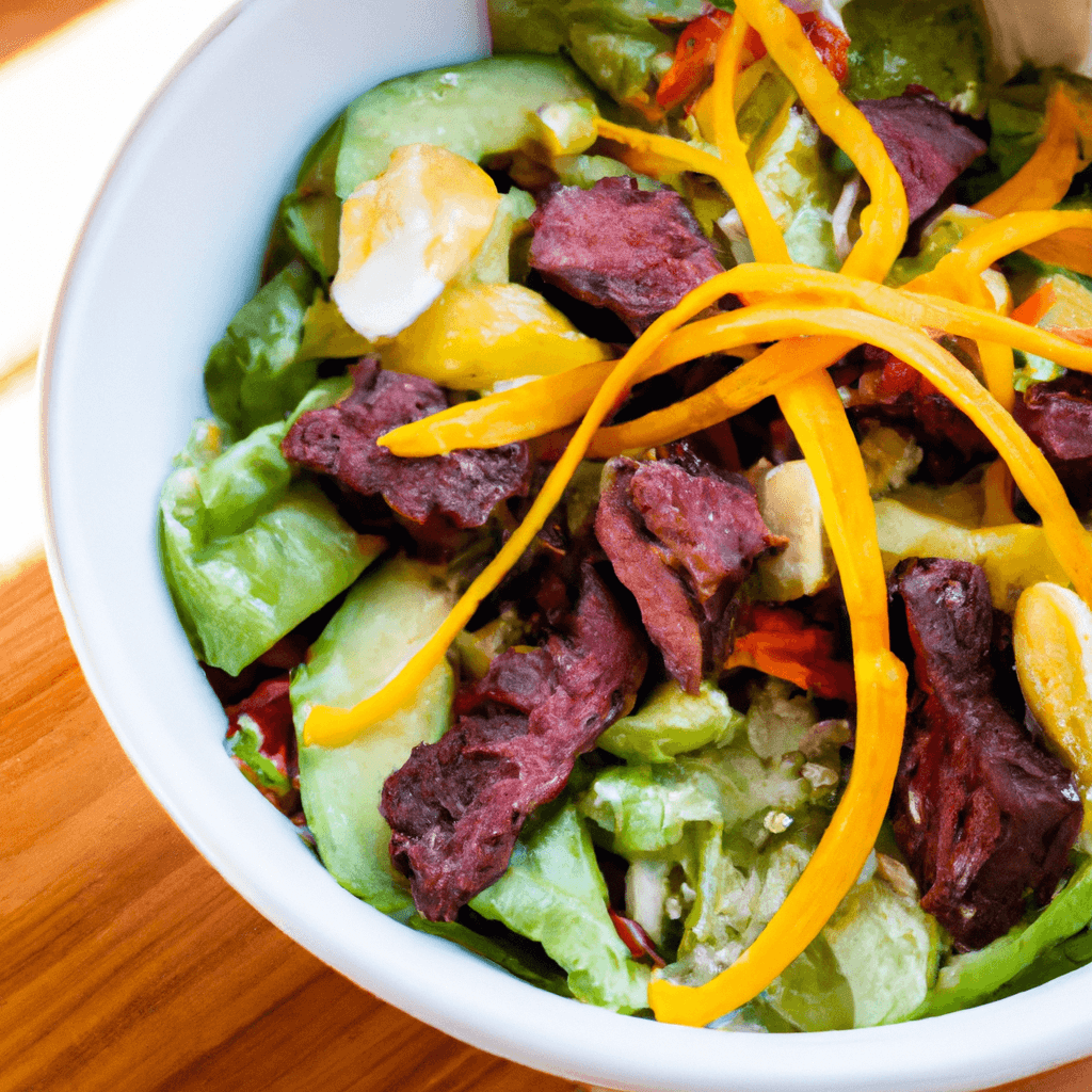 Delicious homemade Family Friendly Beef Salad - easy recipe with step-by-step instructions